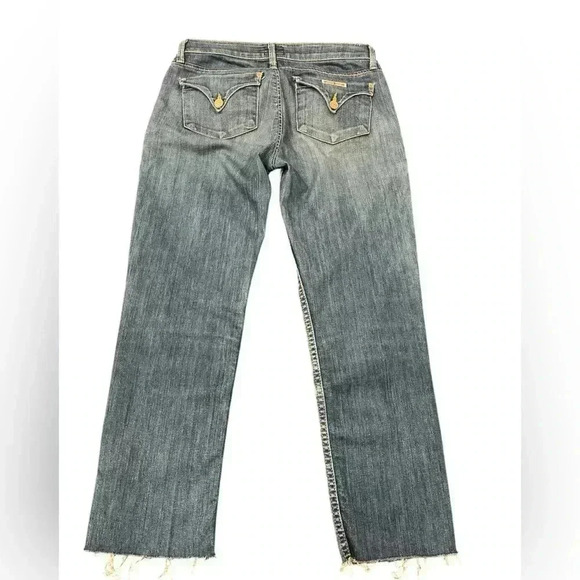 Hudson Bacara Straight Flood  Crop JeansWomens Denim Size 28 Medium Wash - Picture 3 of 8